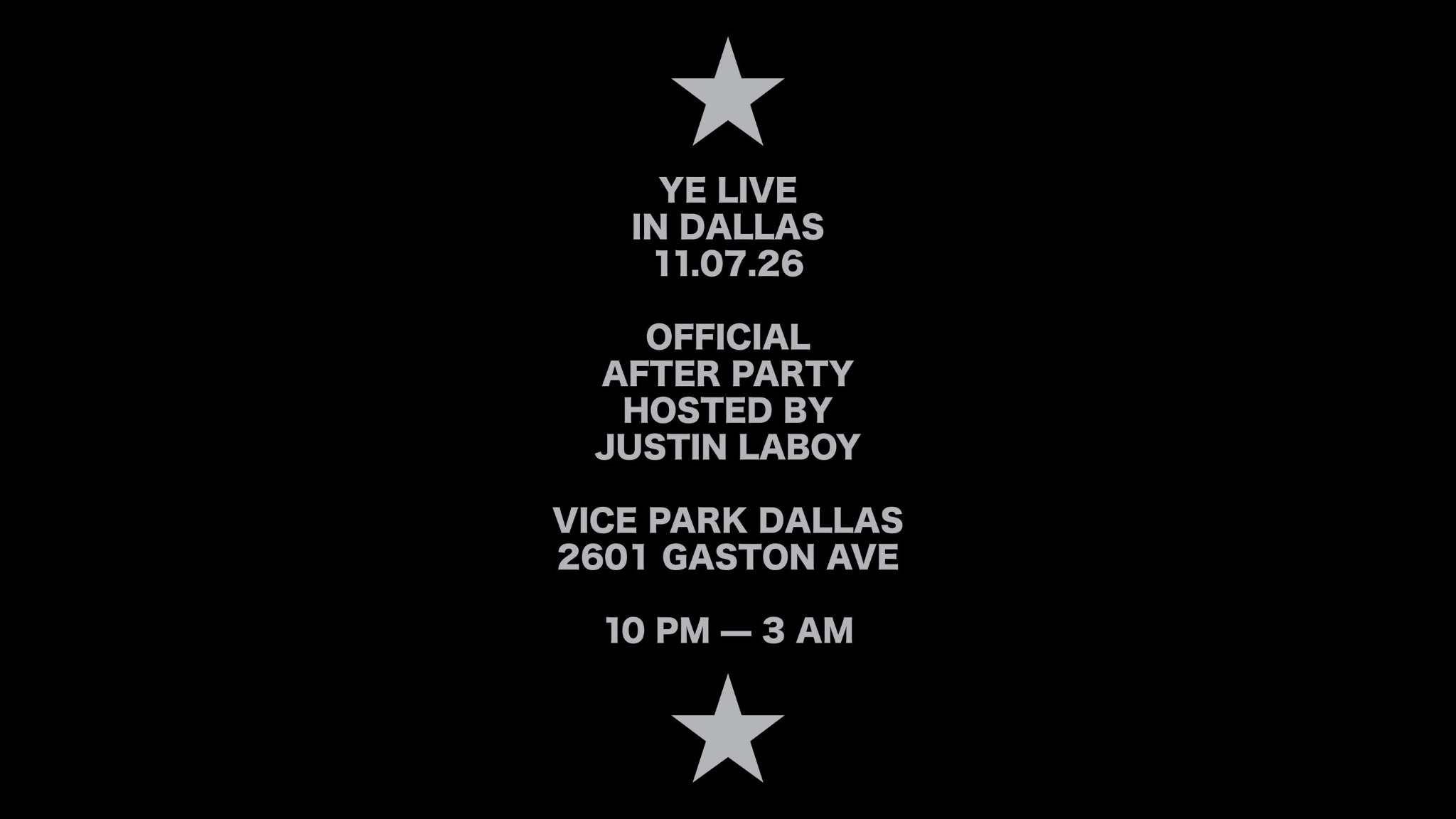 Ye Concert Official Afterparty Hosted By Justin LaBoy